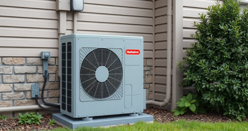 Heat pump outdoor unit.